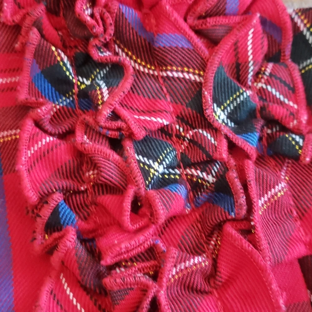 The Children's Place Red Plaid Christmas Dress 4T
